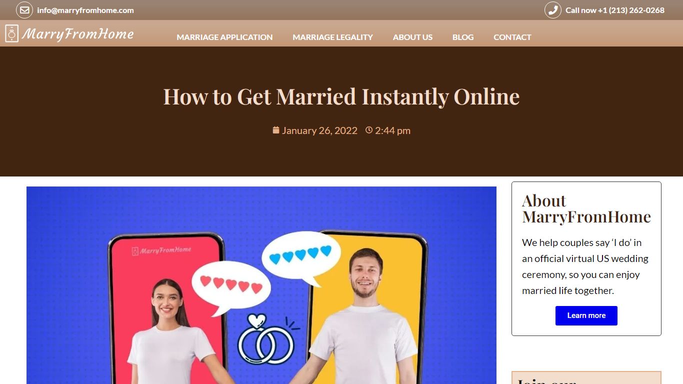 How to Get Married Instantly Online - MarryFromHome